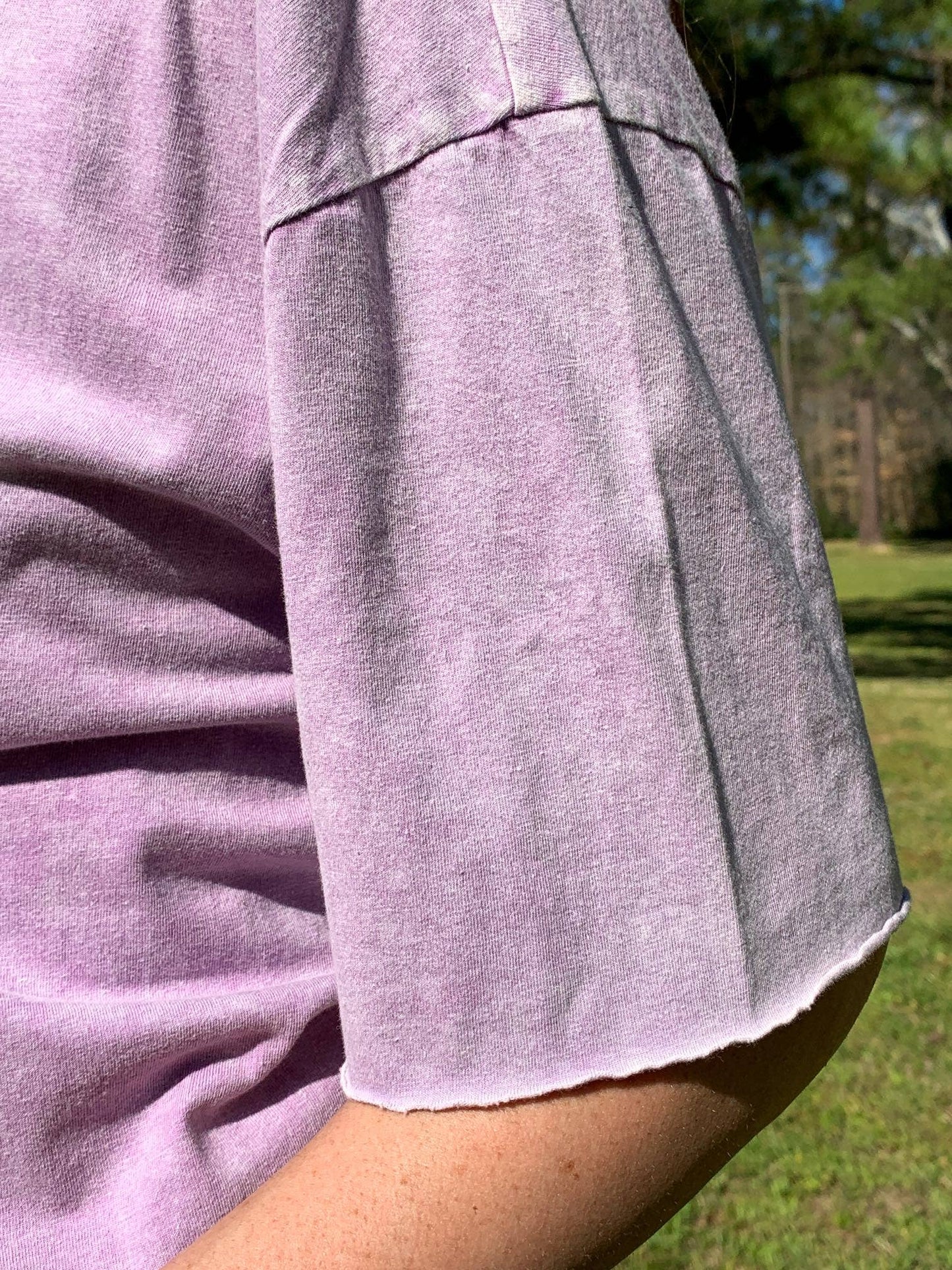 MK348 Giddy Up Mineral Washed Tee - Purple