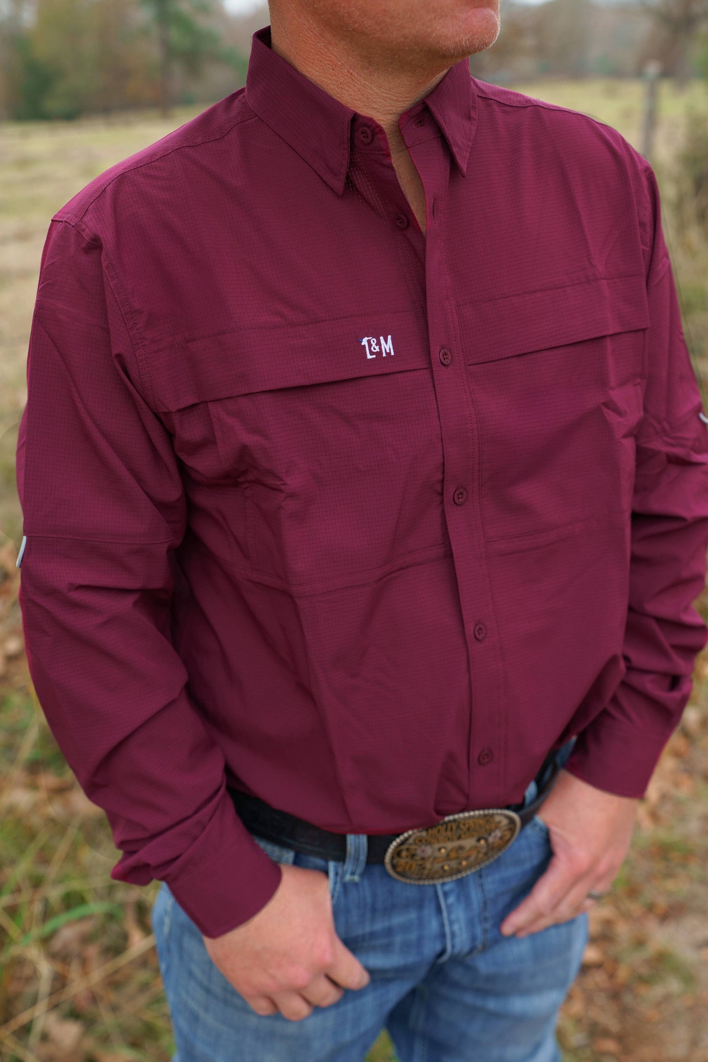 Top Hand-Burgundy Men's