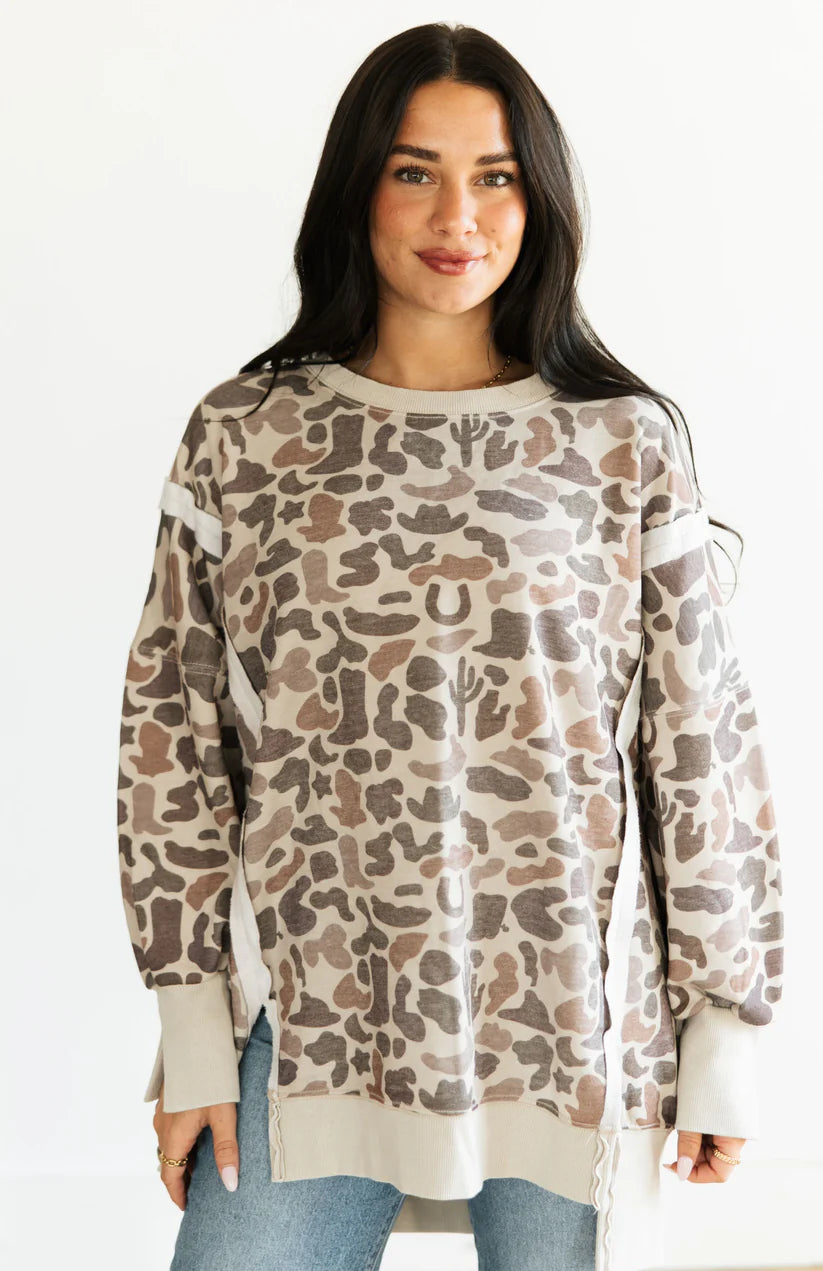Western Camo Sweatshirt