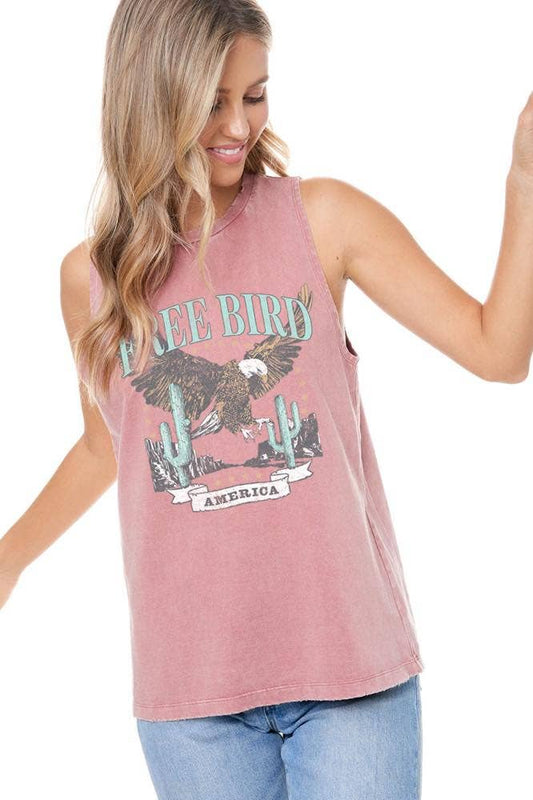 Free Bird America Vintage Graphic