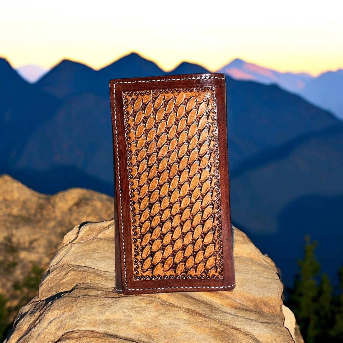 Florida tooled leather men’s wallet 