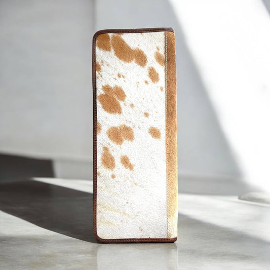 Tan all cowhide jewelry wallet 