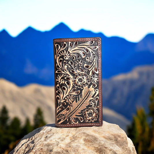 Colorado tooled leather men’s wallet 