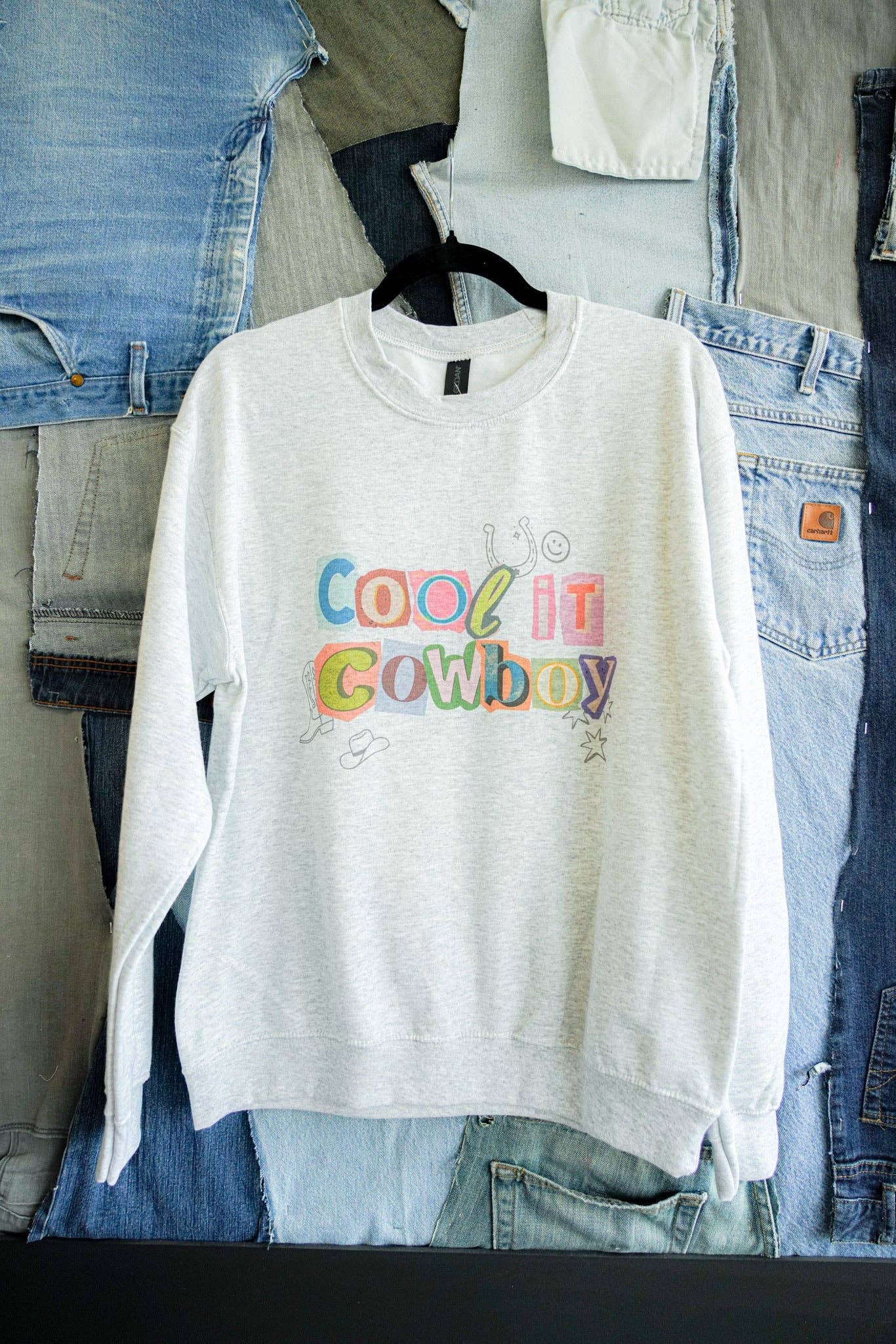 COOL IT COWBOY CREWNECK