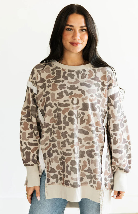 Western Camo Sweatshirt