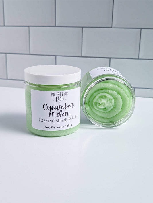 Cucumber Melon Foaming Sugar Scrub - Spring 2026