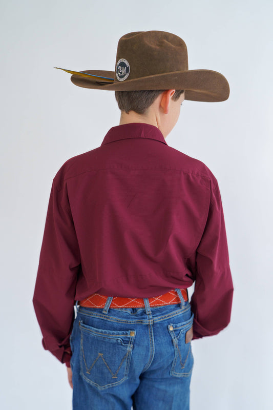 Top Hand Youth-Burgundy Youth